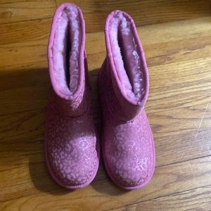 Leopard pink UGG boots